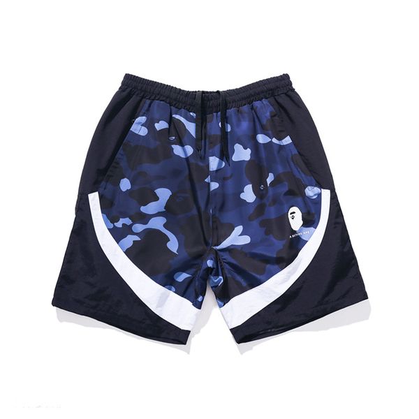 

Summer Tide Brand Teenager Black Red Camo Casual Shorts Men's Casual Beach Shorts Sports Knee Length Pants126