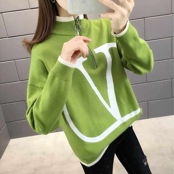 

plus size winter female knitted pullover fashion new arrival women turtle warm autumn pull sweaters ladies oversized jumper, White;black