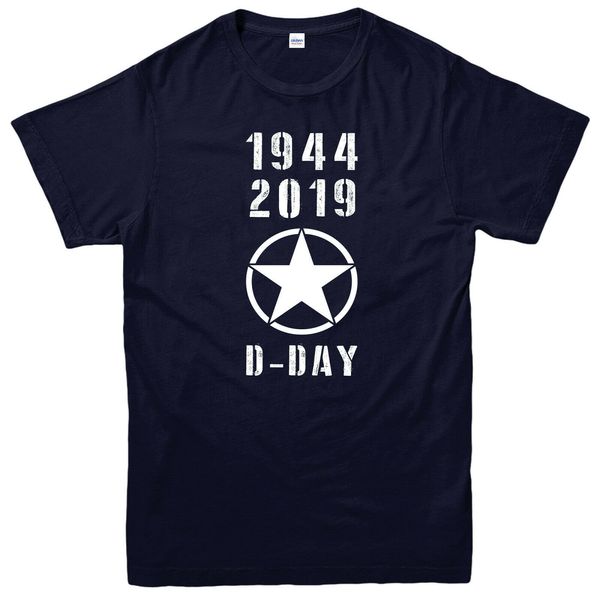 

2020 d-day 1944-2019 t shirt, 75th anniversary, battle, proof, tee 2019 summer brand adults casual fitness t-shirts