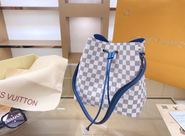 

2020 designers handbags luxury bags shoulder tote clutch bag real leather purses ladies women bags wallet bucket bag, Blue;gray