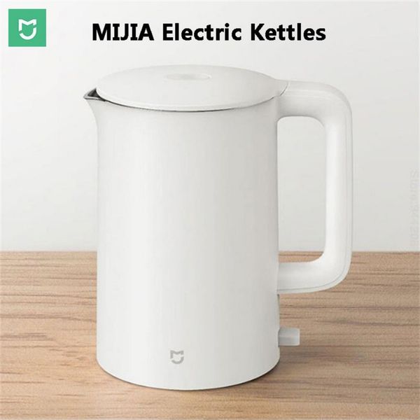 

mijia электрический чайник 1a 1.5l кухня из нержавеющей стали изоляция чайника смарт контроль температуры anti-защита от перегрева