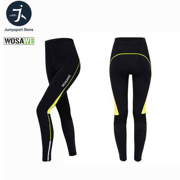 

wosawe cycling pants sportswear women's bike trousers bicycle riding clothing padded spring female pants green red, Black;blue