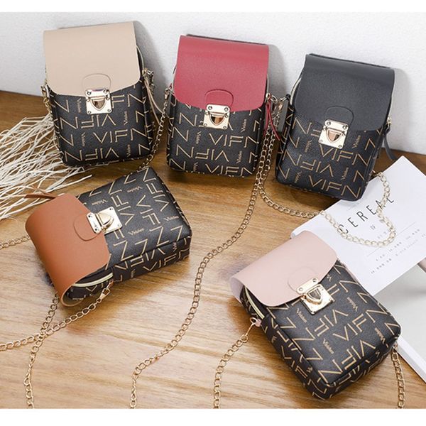 

retro shoulder bags 2020 alphabet chain small square bag messenger mini mobile phone packet change bag handbag crossbody