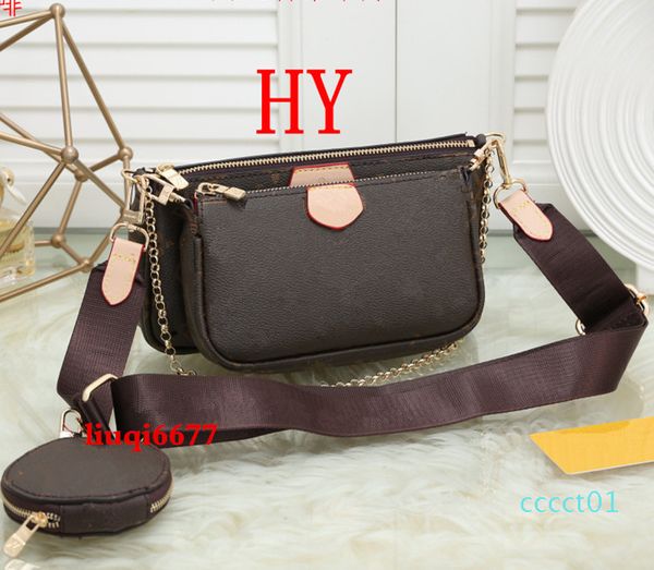 

favorite pochette accessories designer handbags purse leather l flower shoulder crossbody messenger bag purses 3 pcs combination bags ct01