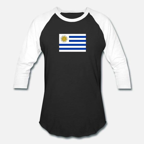 

national flag of uruguay t shirt men custom tee shirt round collar cool interesting new fashion spring pattern shirt