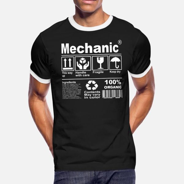 

mechanic product description t shirt men gift 100% cotton round neck male gift new fashion summer kawaii shirt
