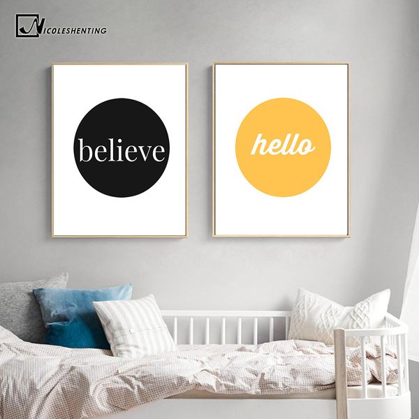 

nicoleshenting nursery wall art canvas painting minimalist posters print cartoon picture home decor nordic style kids decoration