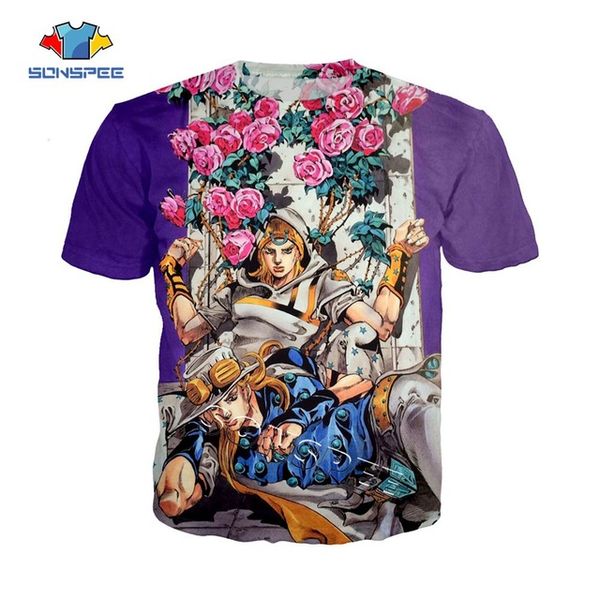 

jojo's bizarre adventure 3d anime printing summer men 3d print shirts horror hentai hentai men clothing