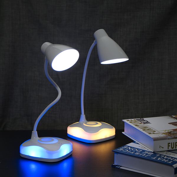 

eyes protection touch control led desk table lamp flexible adjustable brightness rechargeable book light study bedroom