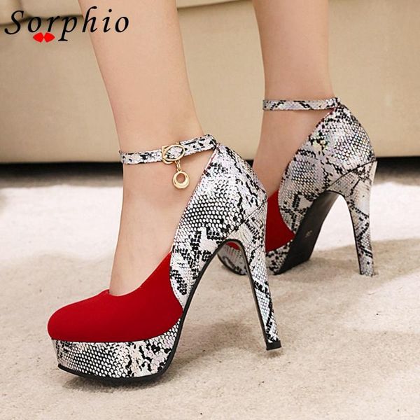

sorphio fashion party snake print pumps women high heels pumps ladies elegant patchwork shoes, Black