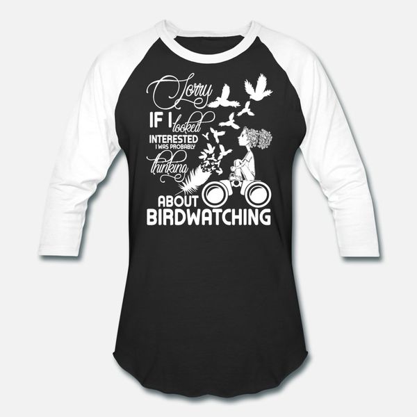 

i was probably thinking about birdwatching t shirt men printing 100% cotton crew neck letters sunlight comical spring autumn outfit shirt