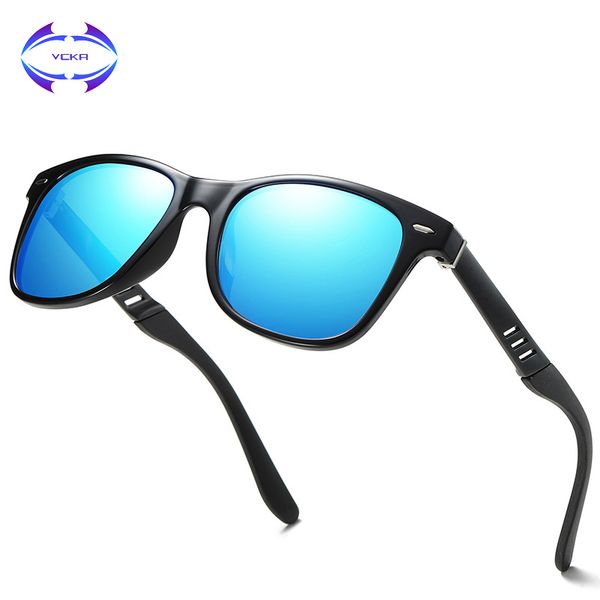 

vcka retro aluminum magnesium mens sunglasses polarized vintage eyewear accessories sun glasses discoloration women, White;black