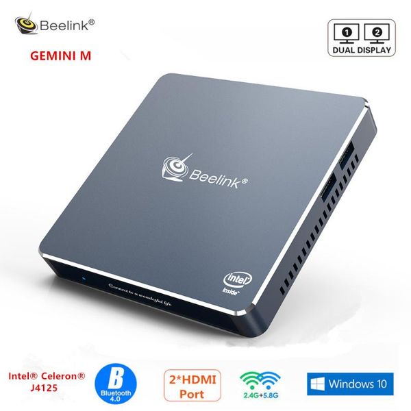 

mini pcs beelink gemini m windows10 pro pc intel lake j4125 8gb ram 128gb 256gb ssd gaming 2.4g5g wifi 1000m computer