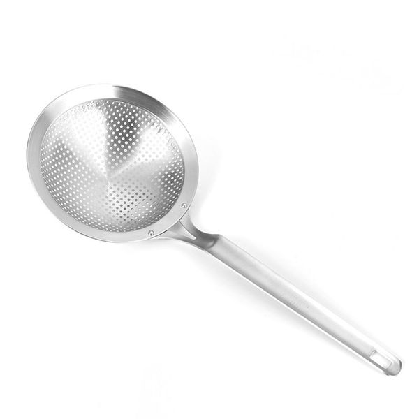 

noodles dumpling kitchen cooking stainless steel tools strainer scoop restaurant