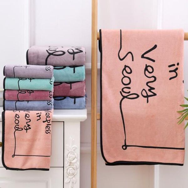 

super absorbent towels bathroom reactive priting thickened microfiber bath towel quick-drying youth gift bath towels for adults