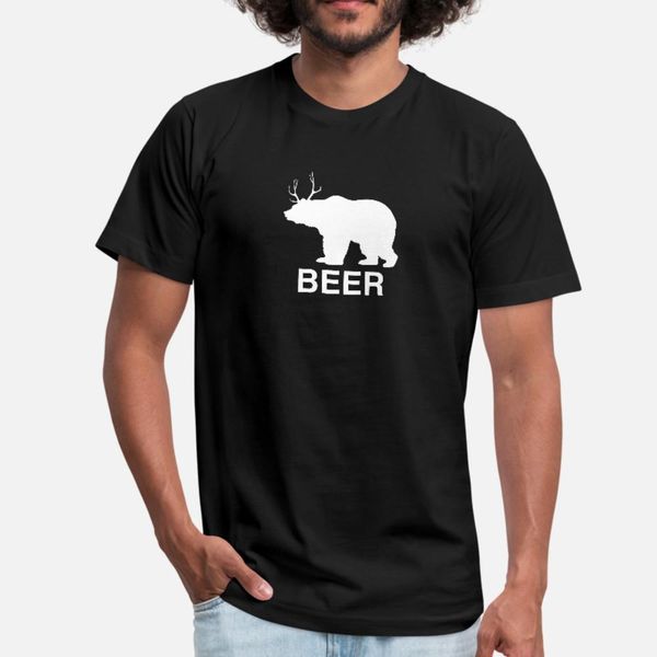 

bear deer beer t shirt men designing short sleeve s-3xl formal interesting fashion spring autumn slim shirt
