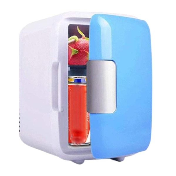 new 4 liter portable compact personal fridge cools & heats...