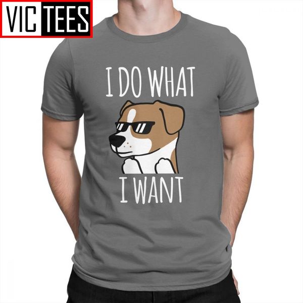 

man funny i do what i want jack russell terrier dog t shirts man clothes hip-hop t-shirt cotton tees