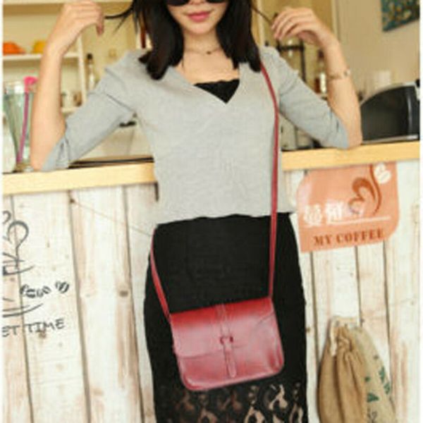 

retro solid color women shoulder bag handbags 2020 fashion leather simple satchel messenger crossbody bags ladies handbags