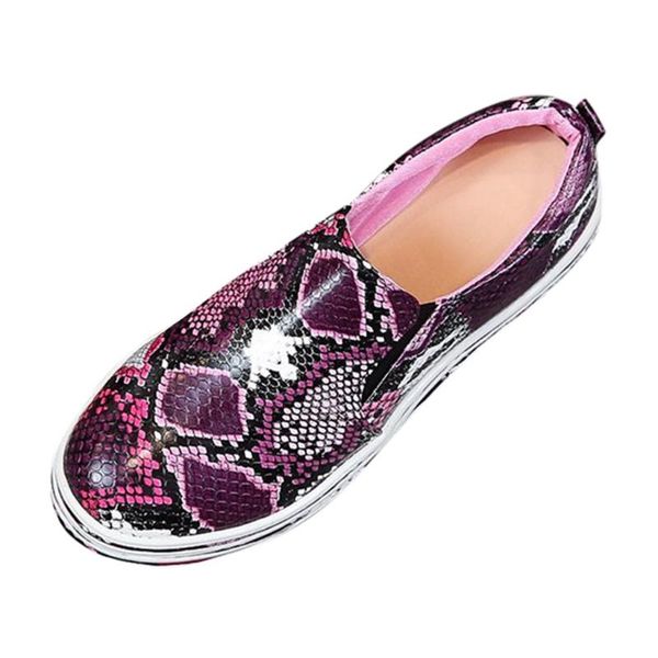 

outdoor sport shoes women breathable womens walk sports casual flats shoe snake print classic canvas slip-on sneakers a50, Black
