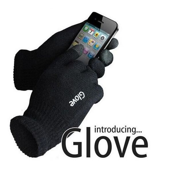 

ljcuiyao fashion colorful mobile phone touched gloves men women winter mittens black warm smartphone driving glove cr2r, Silver