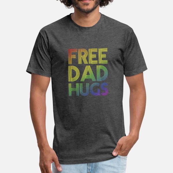 

свободного папа hugs lgbt тенниски мужчина customized футболка круглый воротник outfit fit смешной весна формальная рубашка