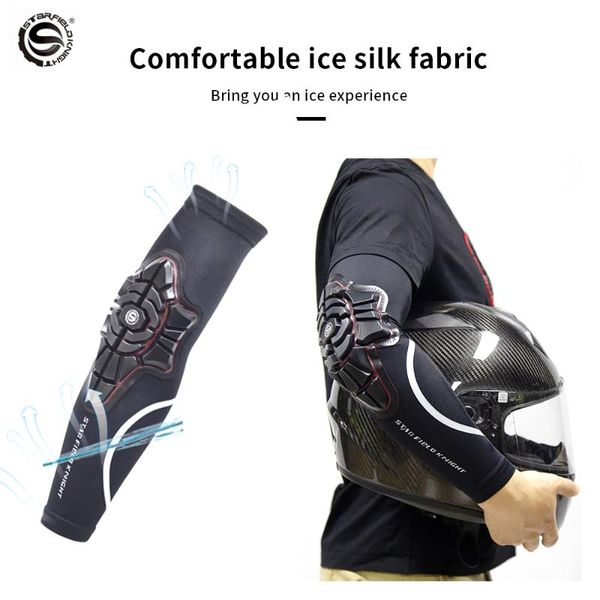 

summer anti-uv ice silk motocross bicycle cycling elbow pads motorcycle elbow protector armor downhill protective gear guards xl