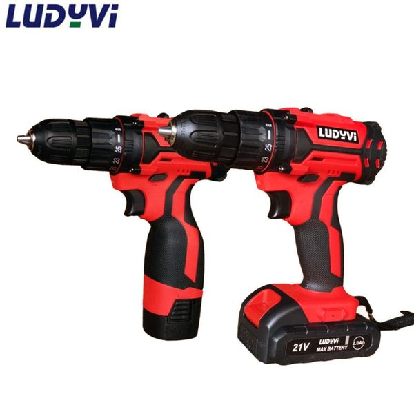 

new cordless drill 16.8v / 21v electric screwdriver mini wireless power driver dc lithium-ion battery 3/8-inch power tools