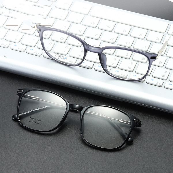 

alloy glasses frame men or women ultralight square myopia prescription eyeglasses computer male metal optical frame eyewear, Black