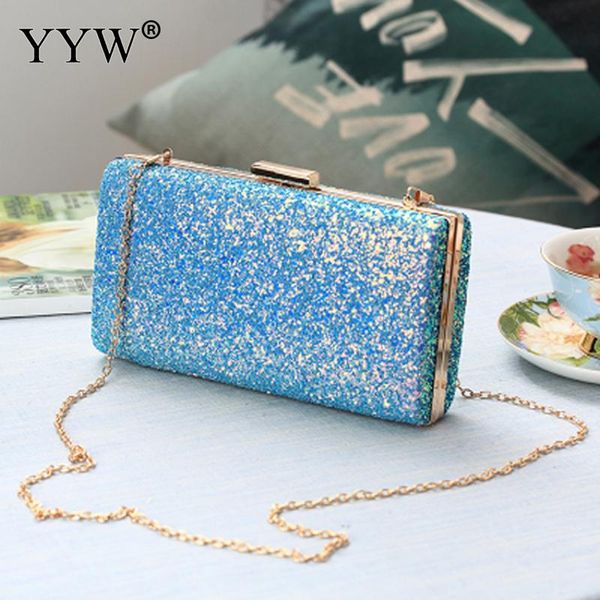 

glitter sequined women shoulder pouch evening party clutches ladies elegant handle handbags hard surface shiny crossbody purse