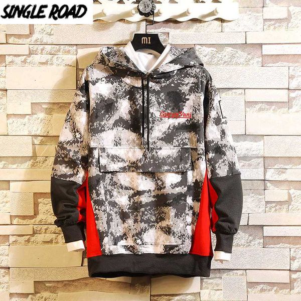 

singleroad mens jacket men 2020 autumn harajuku hip hop camouflage fashion coat oversized japanese streetwear jackets for men, Black;brown