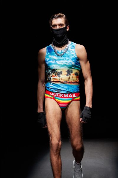 

men bikini briefs panties striped underwear cotton underwear jockmail jockstrap fashion jwdoa