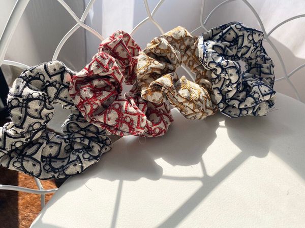 

new jacquard series hair rubber bands girl lady fabric yoga hair bands vintage party women hairband fashion hair jewelry, Pink