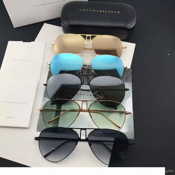 

2017 new vb sunglasses victoria beckham gafas de sol sunglass ways ellipse box sunglasses men and women sun glasses color film oculos brand, White;black