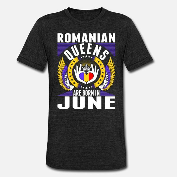 

romanian queens are born in june t shirt men designing cotton size s-3xl original gift comical spring formal shirt