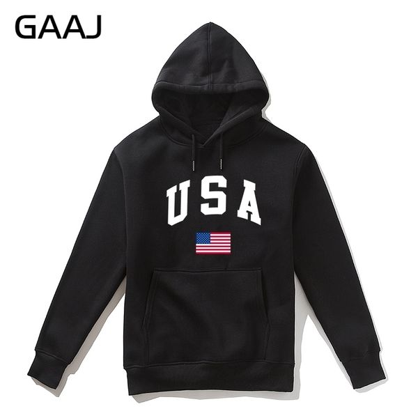 

gaaj usa usa flag, mens hoodie, casual brand sweatshirt for women, novelty 2019, mens felpe wool cotton coats, Black