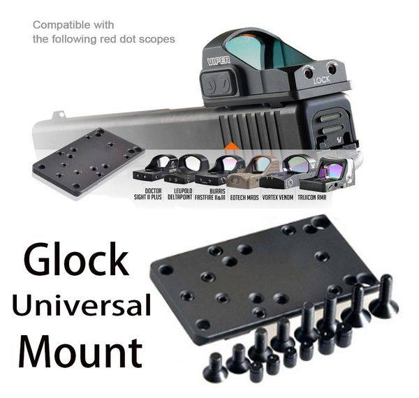 

gloc k red dot sight pistol accessories mount plate base for vortex venom and viper rmr mros rifle044