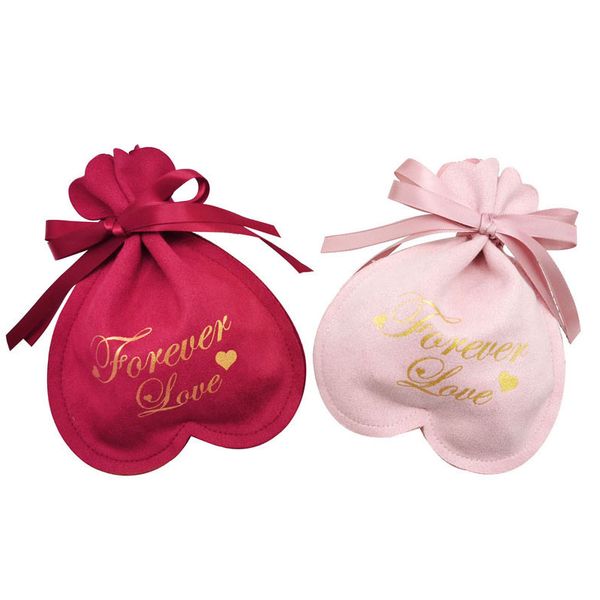 

10 pcs per lot 13x17cm velvet bags pouches ribbon drawstring jewelry packing bags christmas/candy/wedding gift, Pink;blue