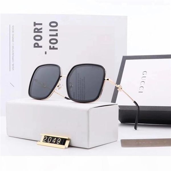 

luxury designer metal polaroid lenses sunglasses fashion classic womens men sun glasses uv polarized outdoor sports glasses 5colors with box, White;black