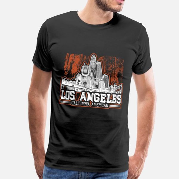 

los angeles t shirt men printed cotton euro size s-3xl formal anti-wrinkle new style spring pattern shirt