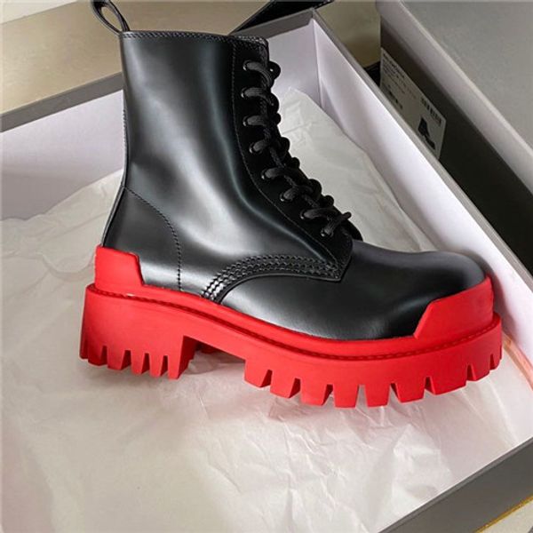 

2020 brand design women motorcycle boots fashion genuine leather winter lace up boots shoes designer woman flat shoe, Black