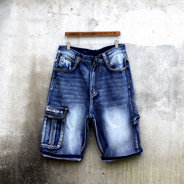 

new arrival tidal summer mens youth pocket jeans men loose hip hop trousers casual large plus isze 30 32 34 36 38 40 42 44 46, Blue