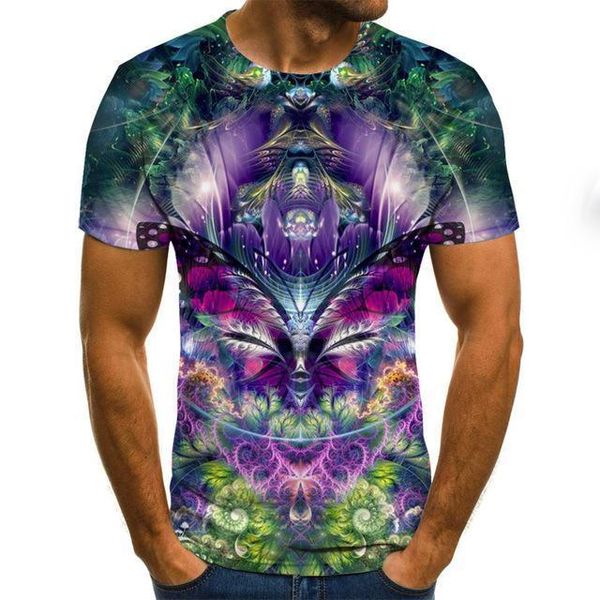 

summer t -shirt 3d print shirts hippie horror plus size men clothing