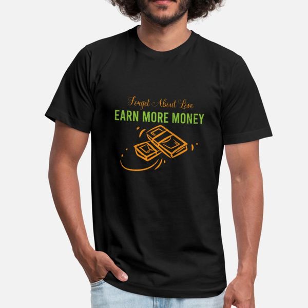 

money earn t shirt men character 100% cotton crew neck pattern anti-wrinkle comfortable spring autumn vintage shirt