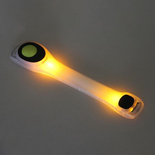 

warning arm belts strap sport jogging running cycling safety bands outdoor steady flashing led luminous glare glow light armband, Black;gray