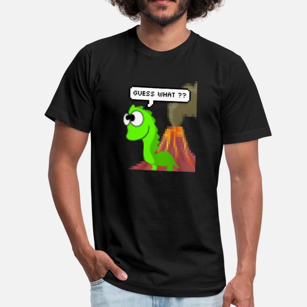 

угадайте, что pixel dinosour смешная тенниска мужчины graphic с коротким рукавом s-xxxl прохладный графический смешные spring letter