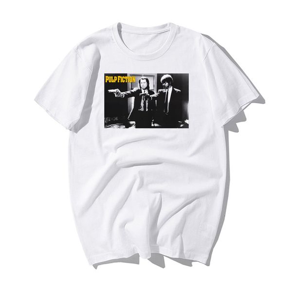 

movie pulp fiction django kill bill 2 john travolta fashion t shirt men casual cotton t-shirt cool funny t shirt brand tees