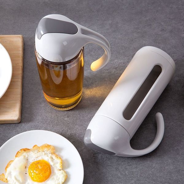 

500ml home kitchen tool baking glass olive oil bottle container dispenser pourer bottle kitchen bbq leak proof oil