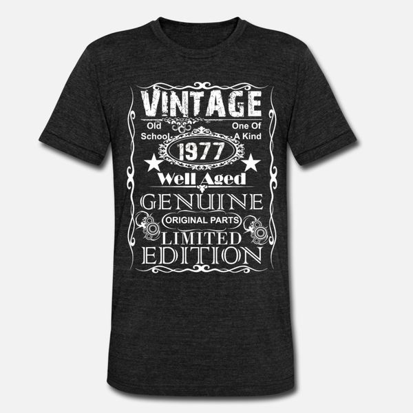 

42nd birthday gift print vintage 1977 year gift t shirt men personalized cotton s-3xl natural cute casual spring standard shirt