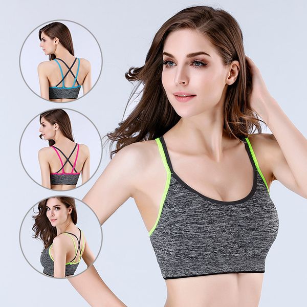 

beauty back sports bra space-dyeing quick-drying yoga bra fitness running, White;black